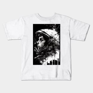 Astronaut Ink Painting Kids T-Shirt